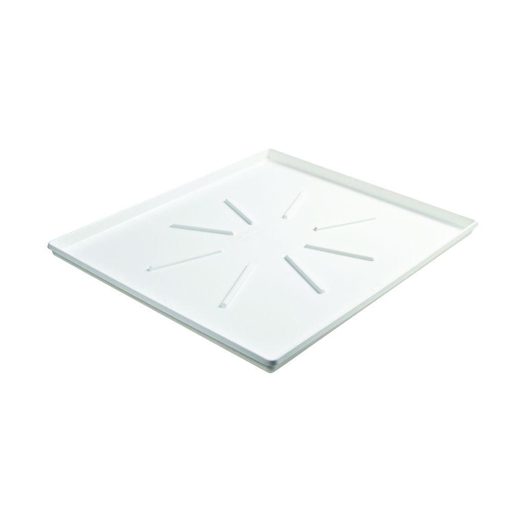 Camco 29 In X 33 Low Profile Washing Machine Drain Pan With Pvc Ing Camco 29 In X 33 Low Profile Washing Machine Drain Pan With Pvc Ing