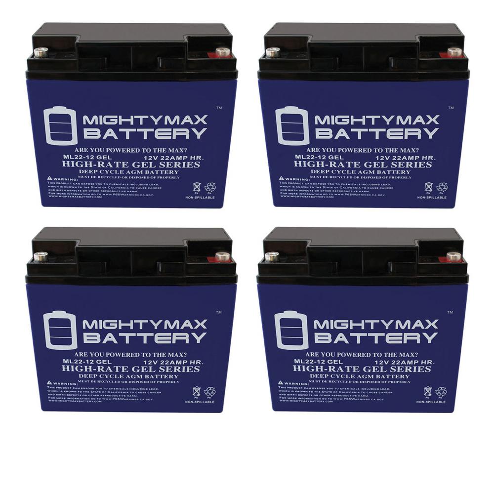 Set of Replacement Batteries for 12-Volt 22Ah Egypt Ubuy