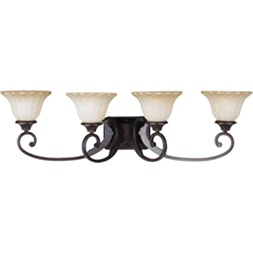 Maxim Lighting Allentown 4-Light Oil-Rubbed Bronze Bath Vanity Light ...