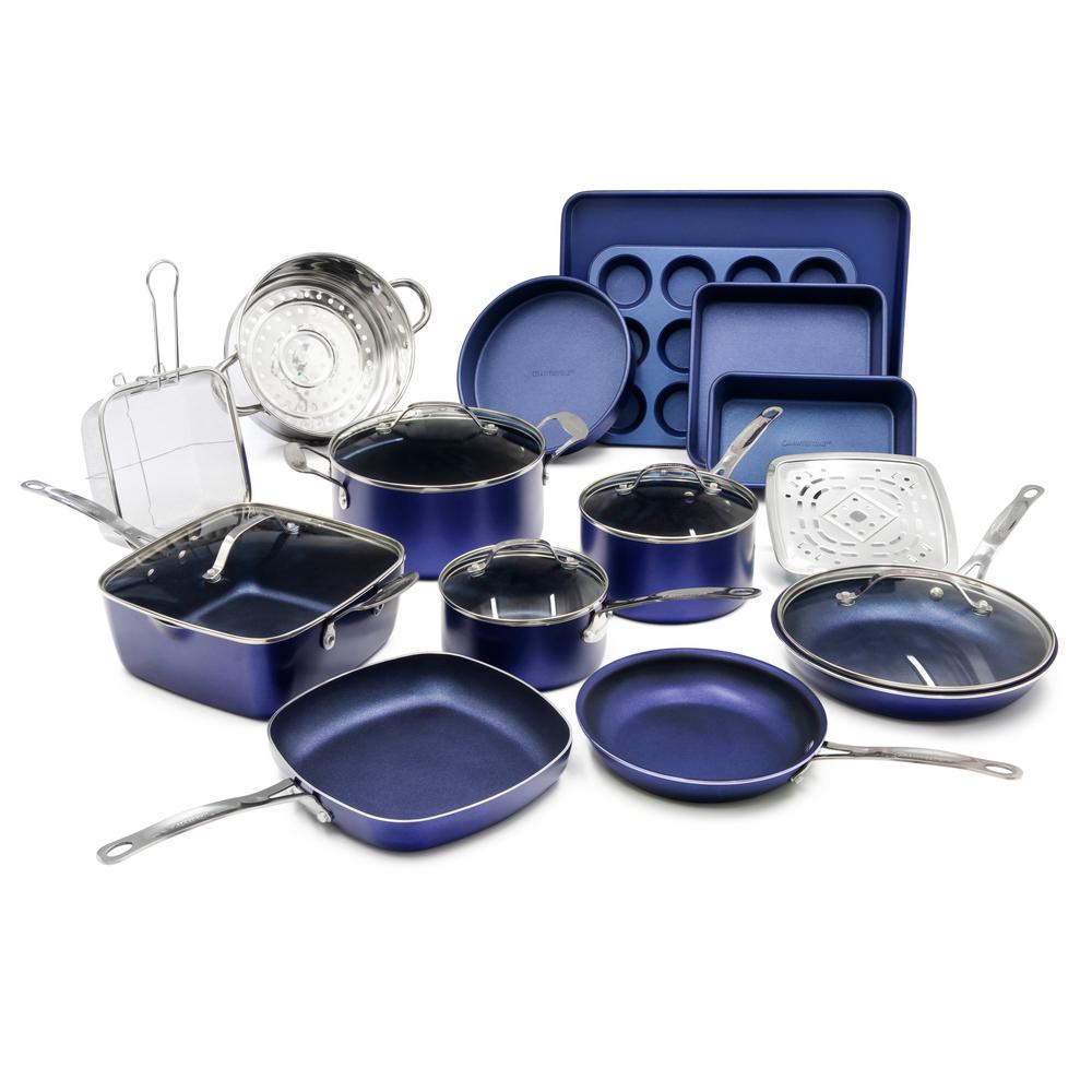Granite Stone Diamond Titanium Diamond Infused Nonstick 20-Pc. Complete Cookware & Bakeware Set