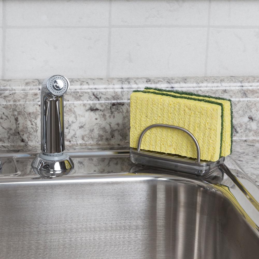 HOME basics Sponge Holder with Suction CupsSH44120 The Home Depot
