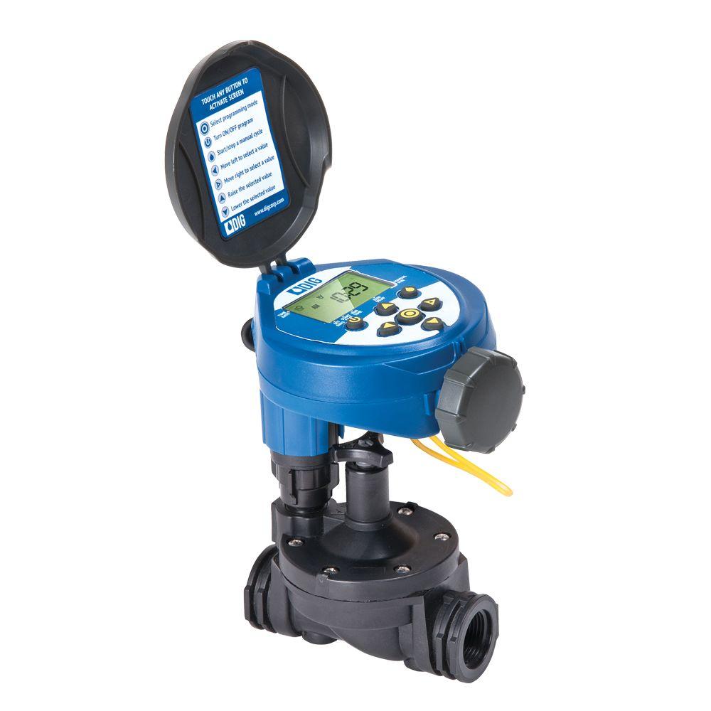 DIG Solar Powered Irrigation Timer with Anti-Siphon Valve-ECO1ASV ...