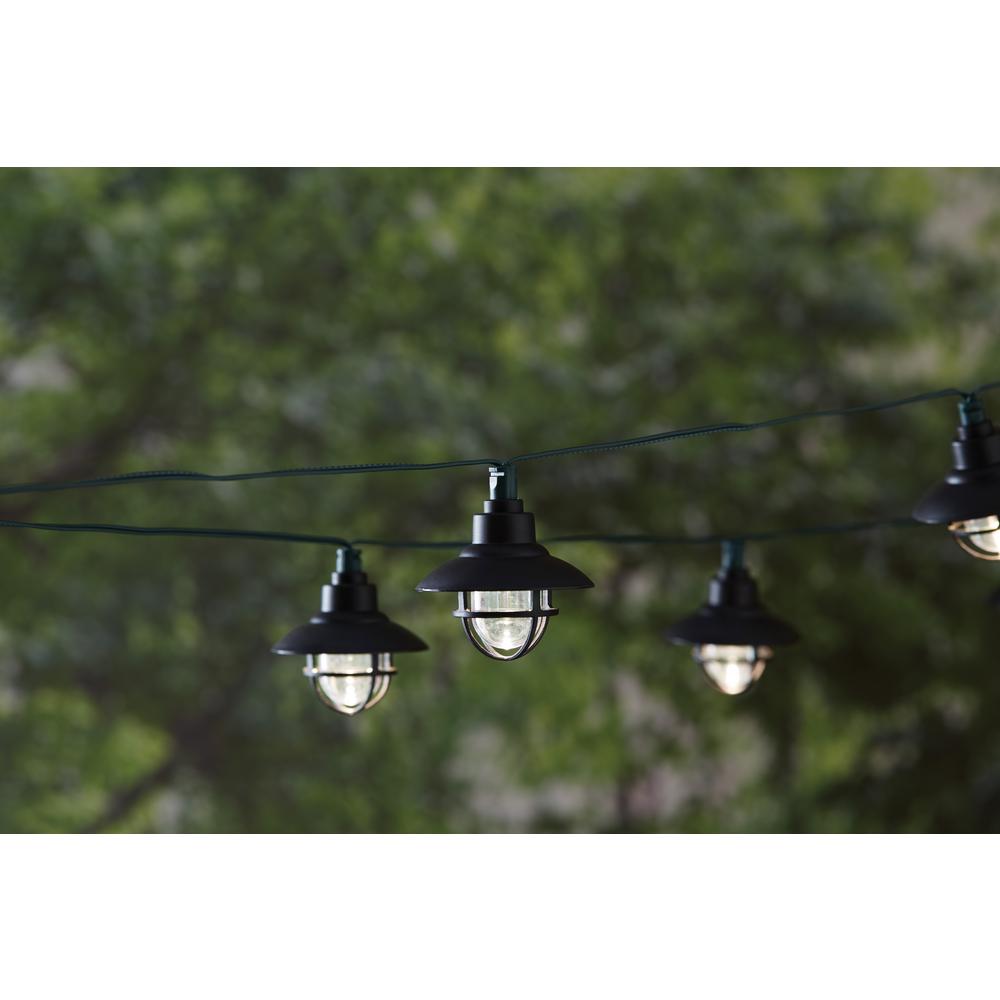 Rope And String Lights Solar Powered Integrated Led Outdoor Solar Black Integrated Led Nautical String Light