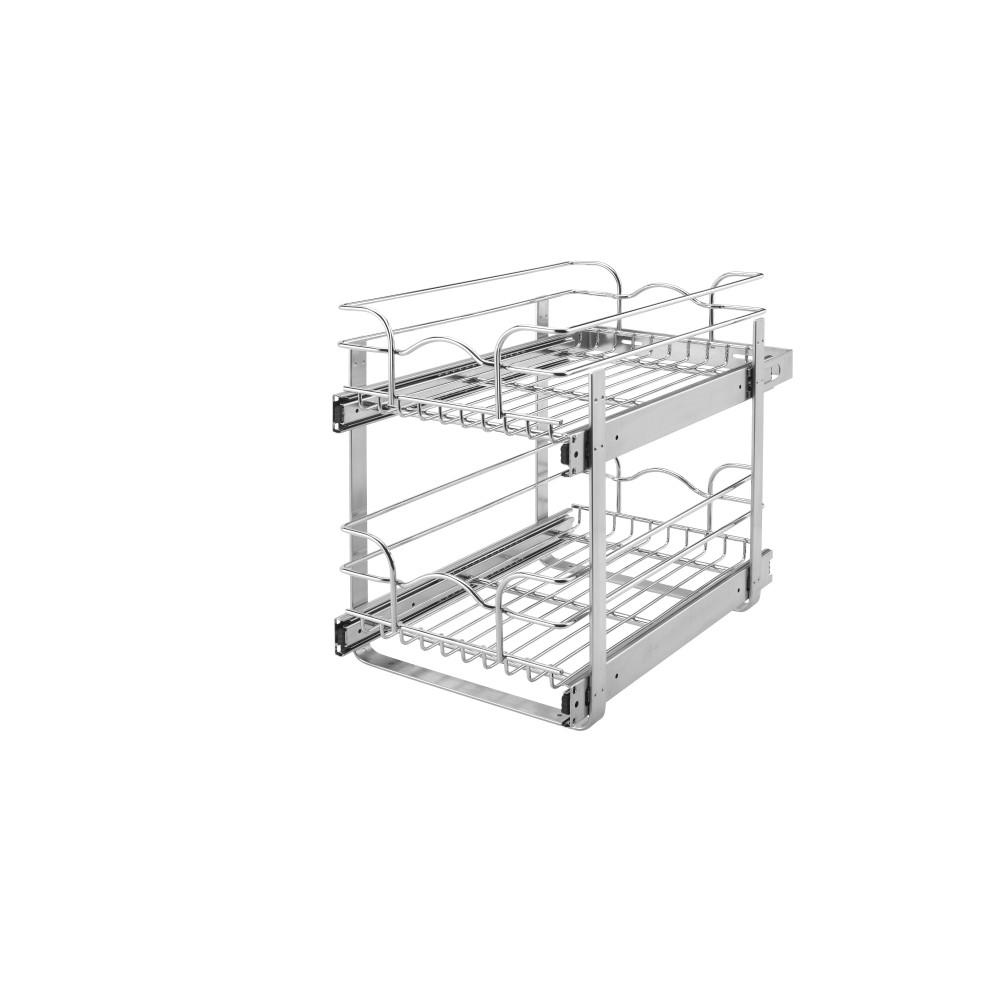 Rev A Shelf 5wb2 0918 Cr 9 Inch Two Tier Wire Baskets Pull Out