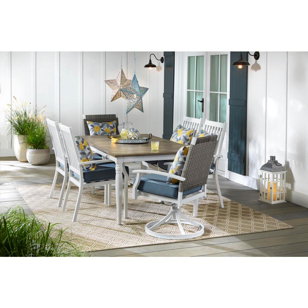 Hampton Bay Farmhouse Patio Dining Table Patio Furniture