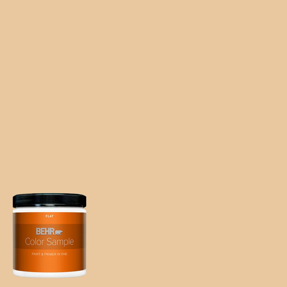 BEHR PREMIUM PLUS 8 oz. PPU415 Jasper Cane Flat Interior Paint and