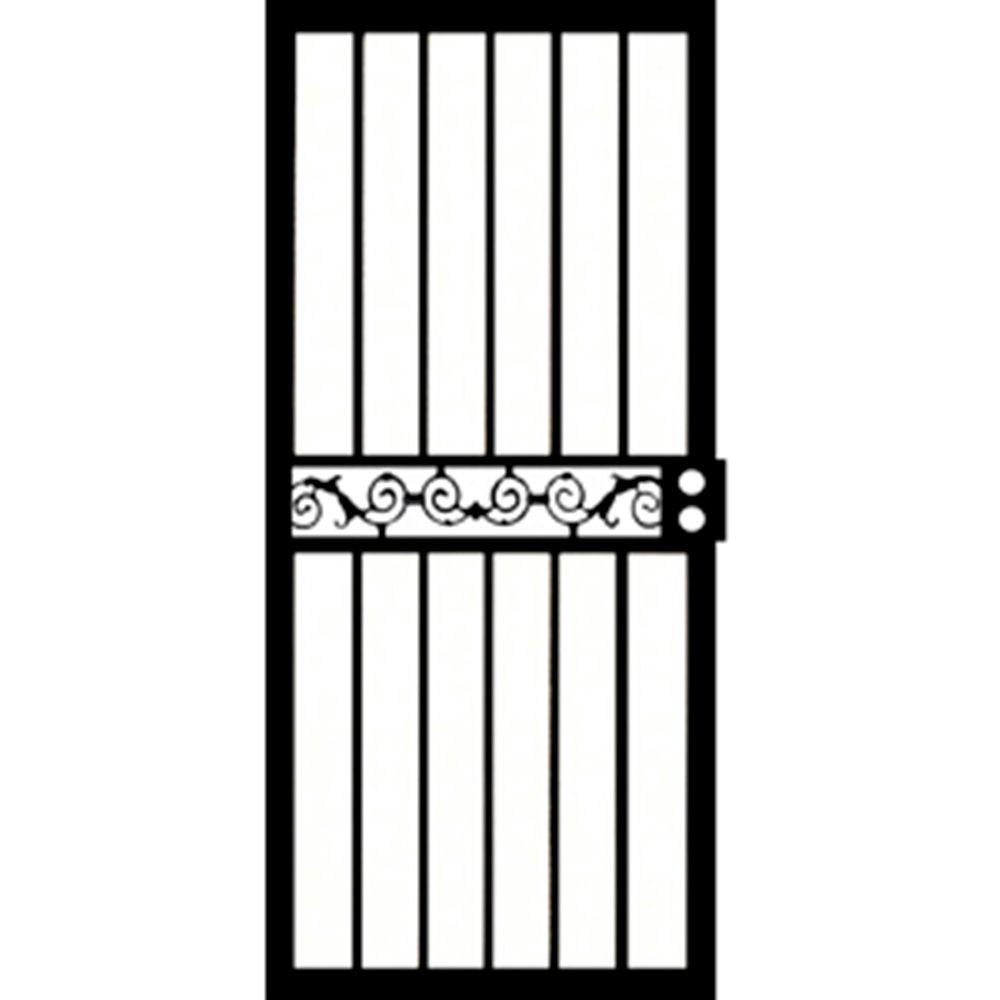 Grisham 32 In X 80 421 Series Black Tipton Security Door 42111 Grisham 32 In X 80 421 Series Black Tipton Security Door