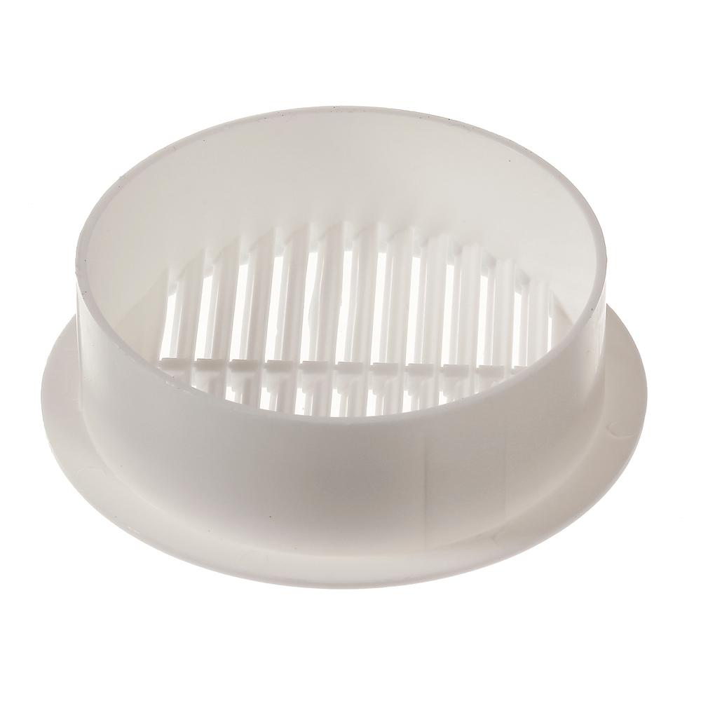 4-Pack Resin Circular Mini Wall Louver Soffit Vent in White Master Flow 4 in