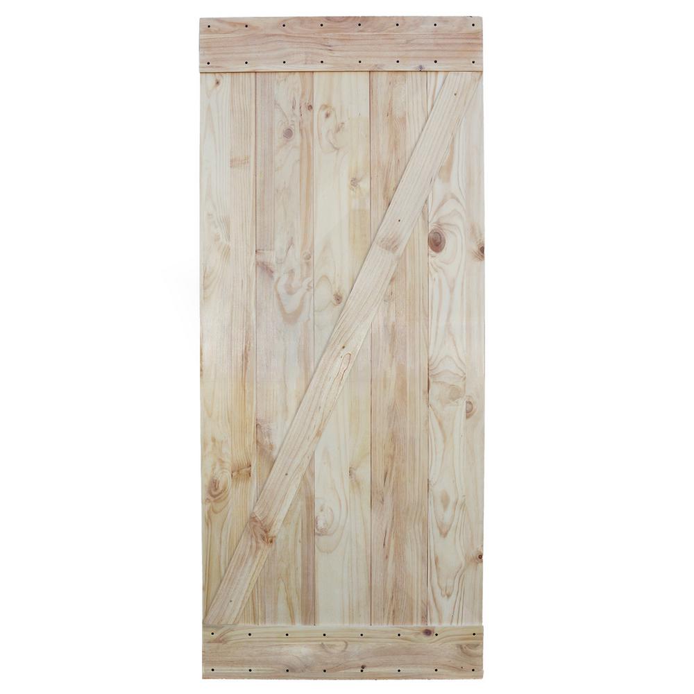 Calhome 36 In X 84 Unfinished 2 Side Knotty Pine Solid Wood Unfinished 2 Side Knotty Pine Solid Wood