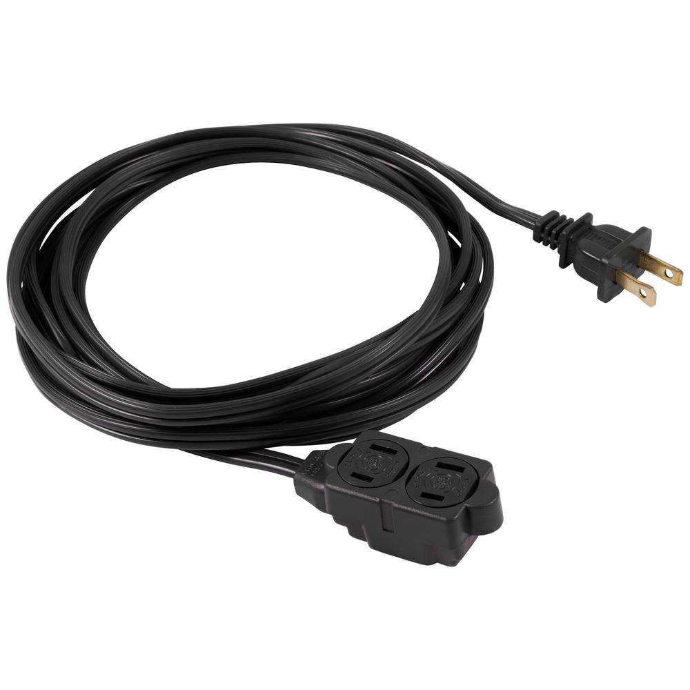 hdx 6 ft 16 2 spt 3 appliance replacement cord, grey hd 588 110v plug wiring diagram extension cord wikipedia
