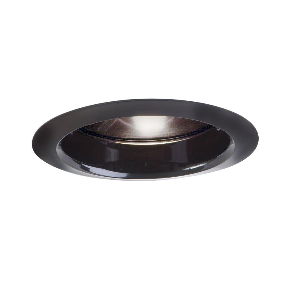 Halo 6 in. Black Recessed Ceiling Light Baffle AirTite Super Trim