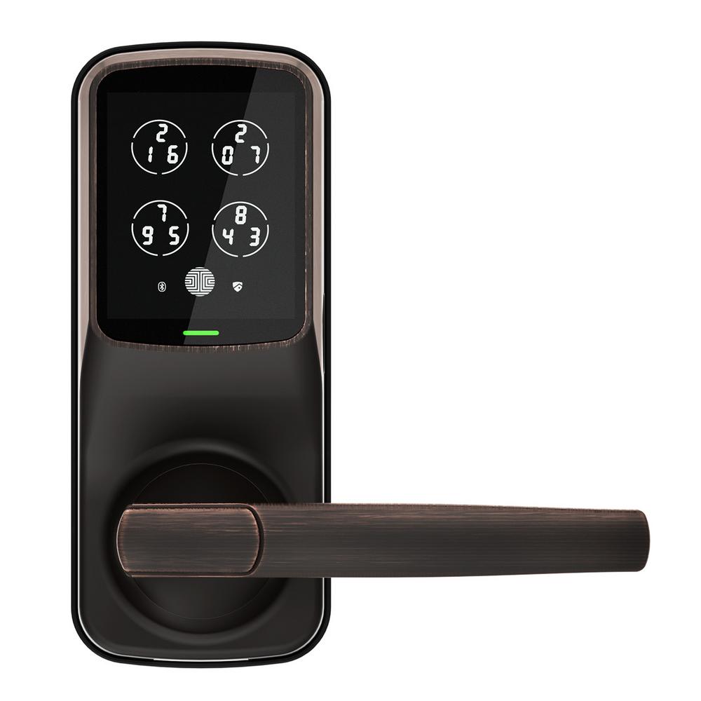 Secure Plus Smart Touchscreen Keypad Door Latch Lock with Fingerprint
