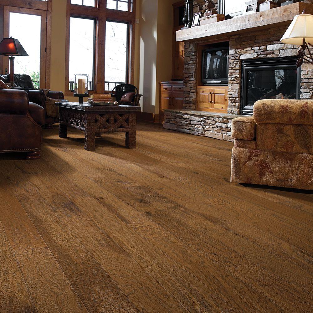 Shaw Western Hickory Espresso 3 8 In Thick X 5 In Wide X Random