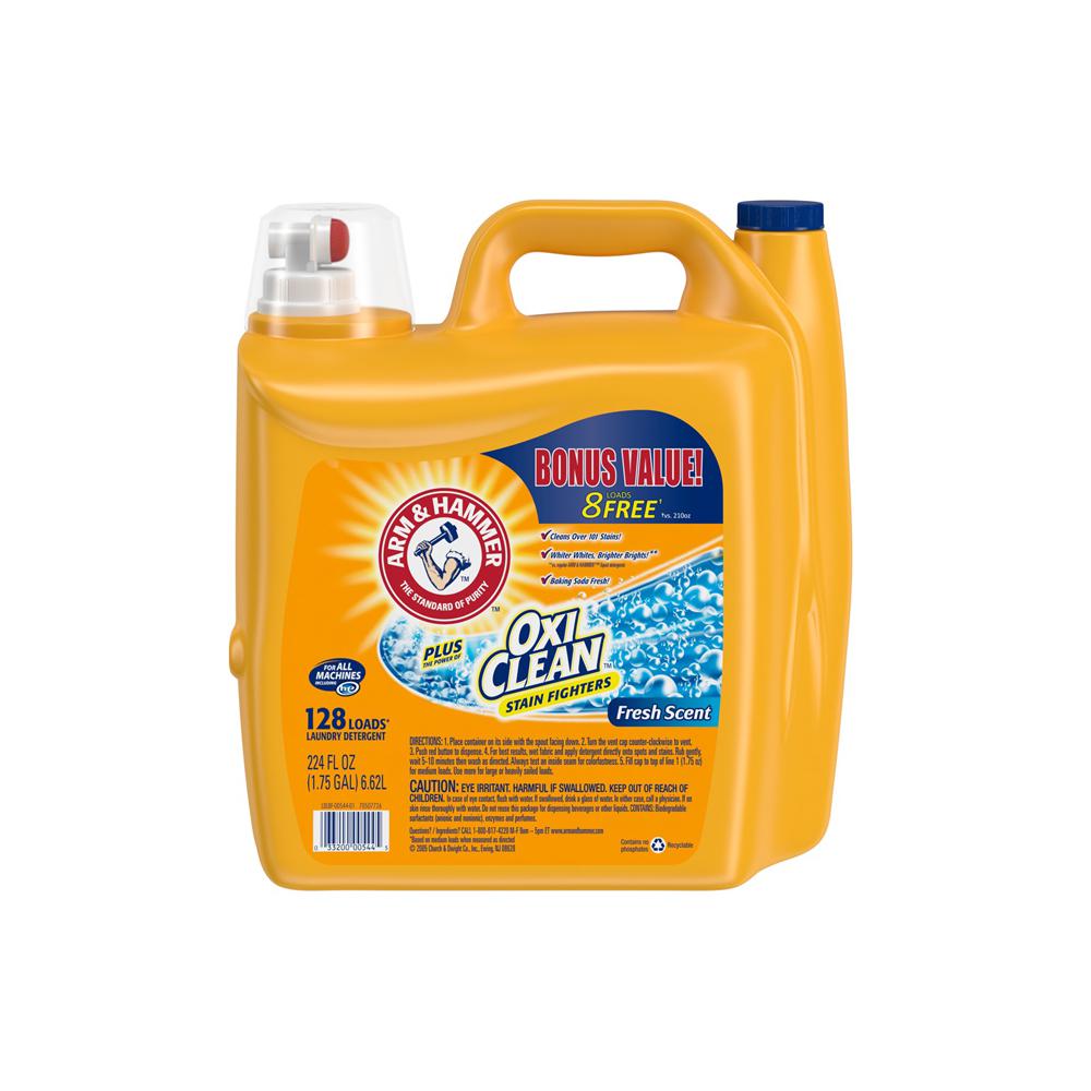 Arm & Hammer 224 oz. Fresh Scent Liquid Laundry Detergent with OxiClean