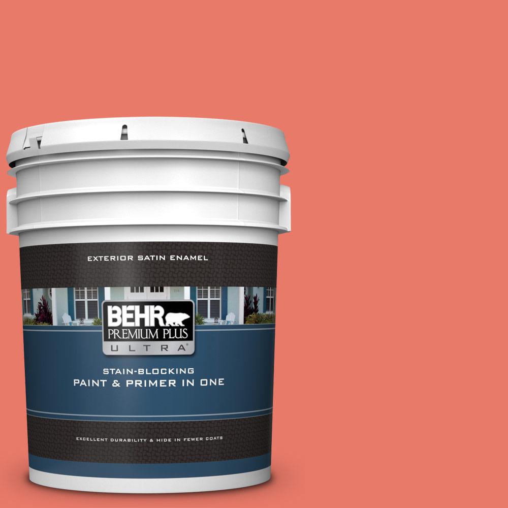 BEHR Premium Plus Ultra 5 gal. P1805 Watermelon Slice