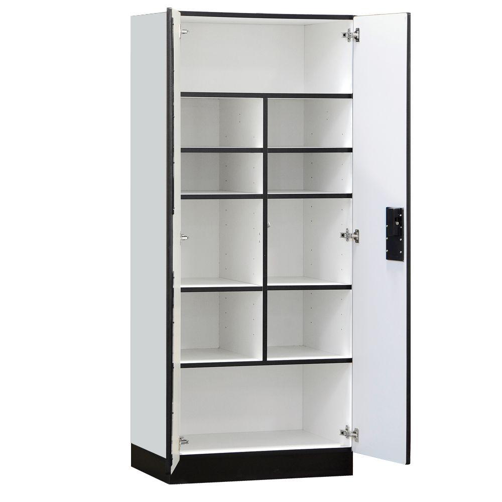 HDX 27 in. W 4 Shelf Plastic MultiPurpose in Gray221874 The