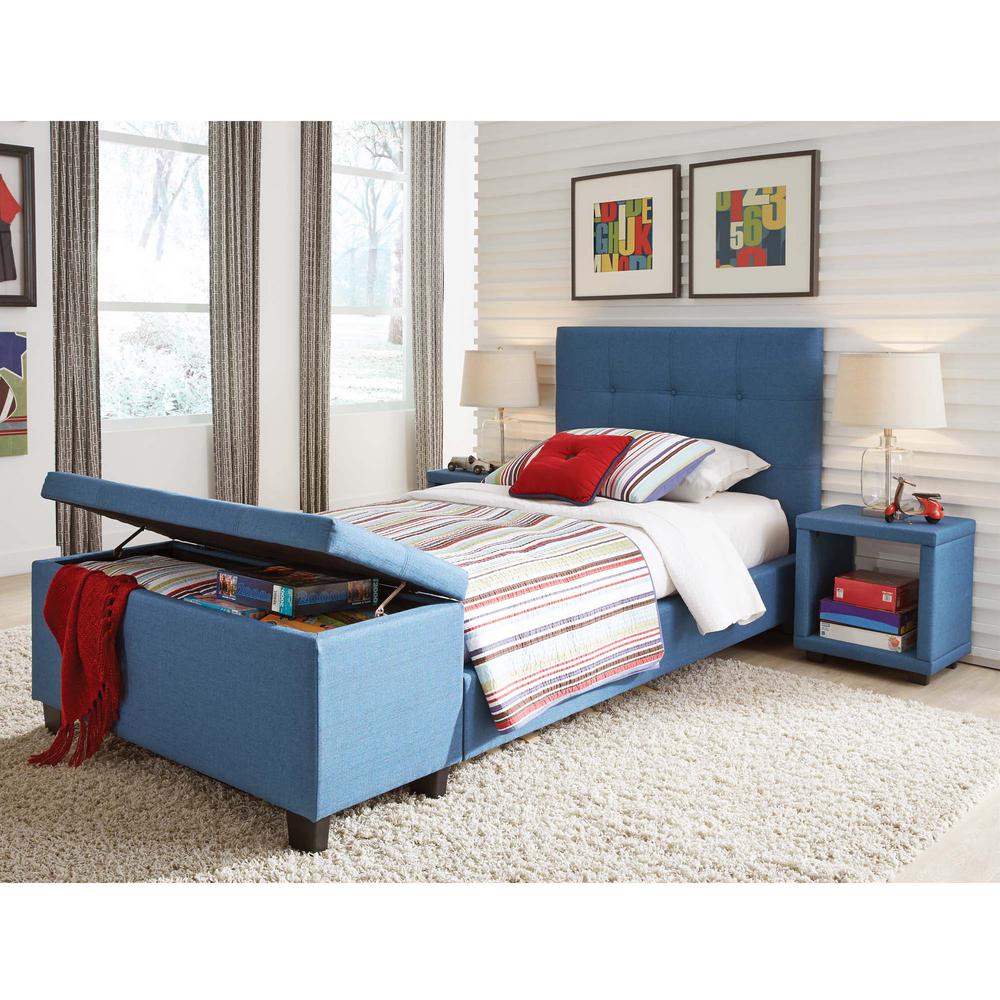 Fashion Bed Group Henley Denim Blue Twin Headboard and Footboard With ...