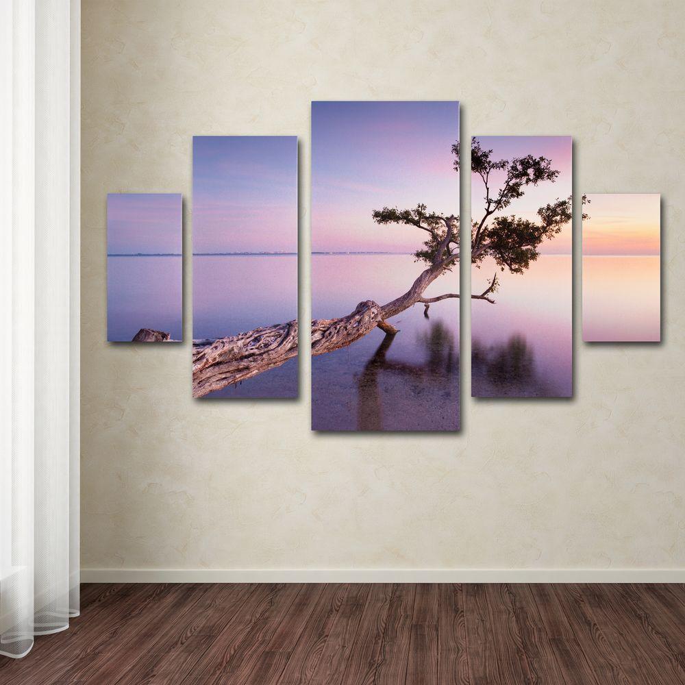 Water Tree Xv By Moises Levy 5 Panel Wall Art Set