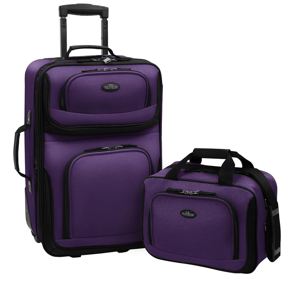 purple luggage sets on sale