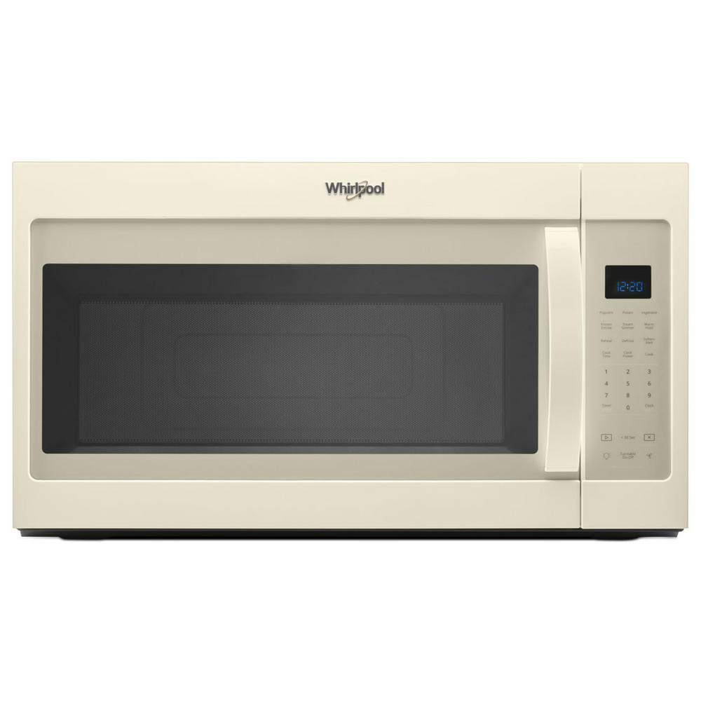 Whirlpool 1 9 Cu Ft Over The Range Microwave In Biscuit With Sensor Cooking And Steam Wmh32519ht Home Depot Whirlpool 1 9 Cu Ft Over The Range