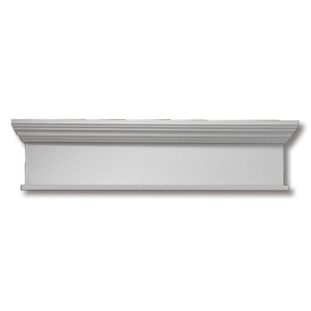 Ekena Millwork CRH05X56SE 56 Bottom Width x 59 1//4 Top Width x 5 1//2H x 1//2P Seville Crosshead