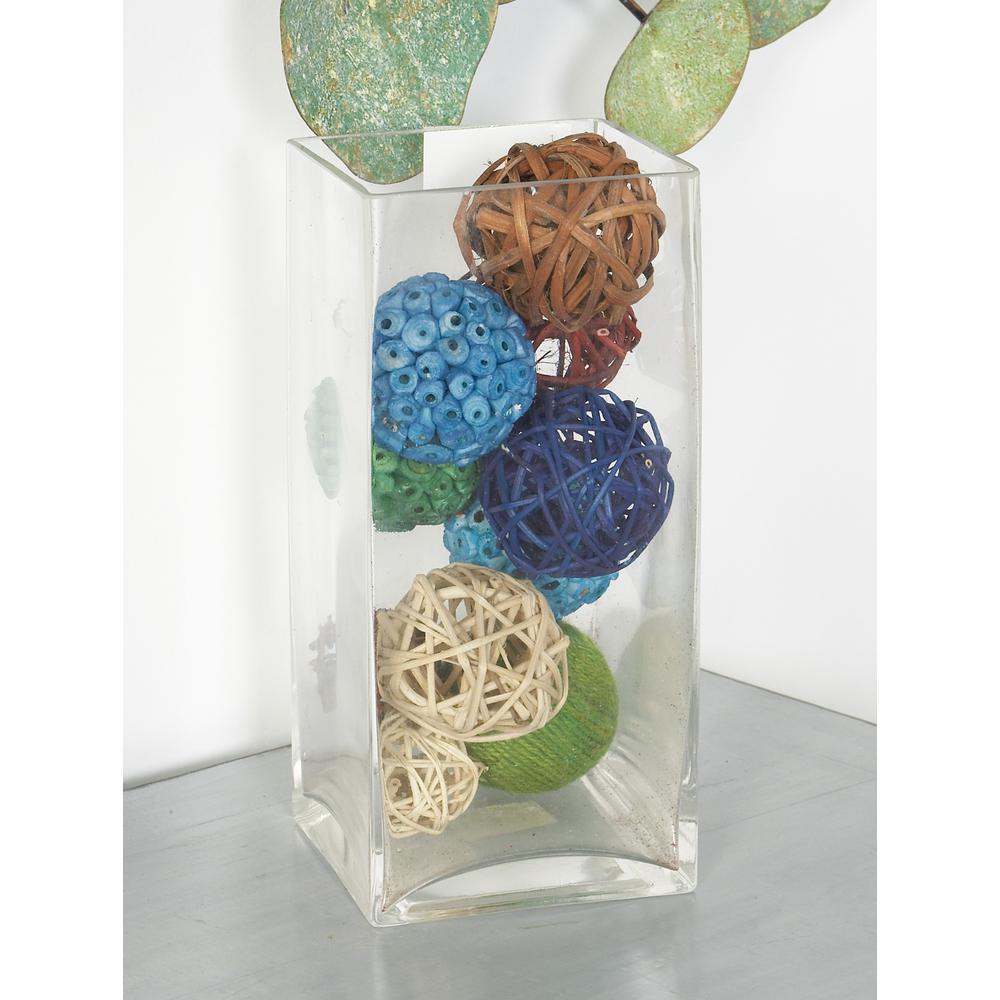 Multi-Colored Natural Plant Fiber Dried Decoration Bags (Set of 3)