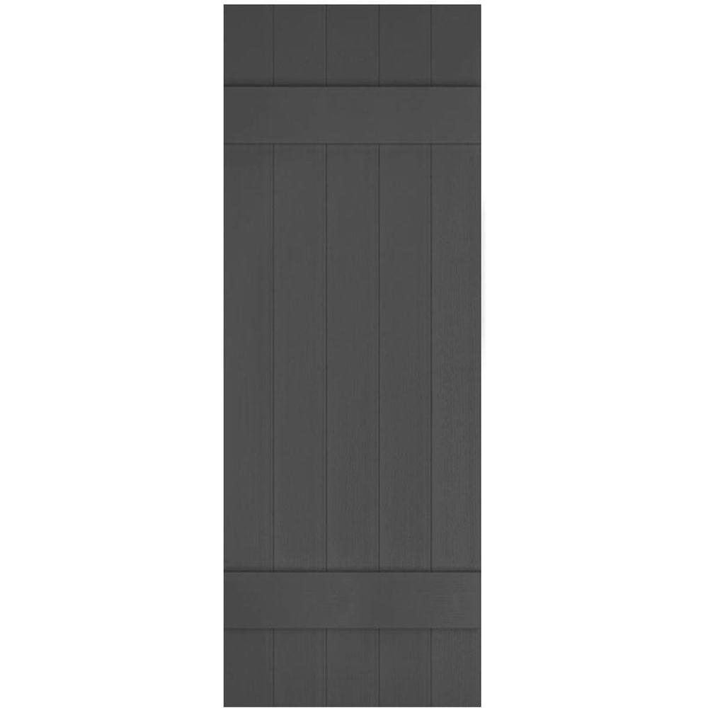 Ekena Millwork 171/2 in. x 37 in. Lifetime Vinyl Custom Five Board