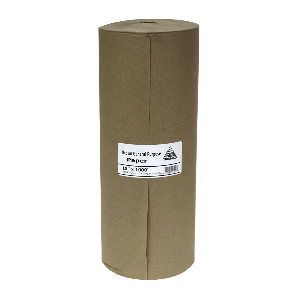 Easy Mask 15 in. x 1000 ft. Brown Masking Paper12109 The Home Depot