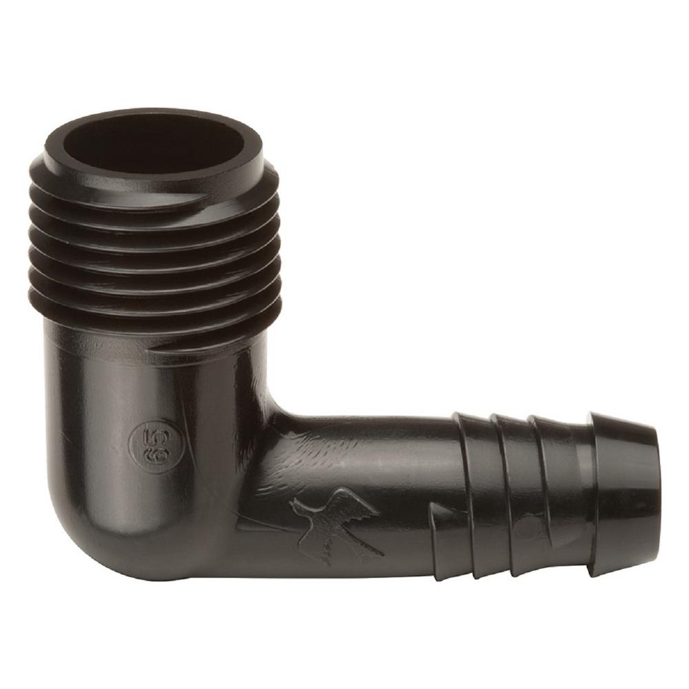 Rain Bird 1/2 in. Barbed x 1/2 in. MNPT Irrigation Swing Pipe Elbow