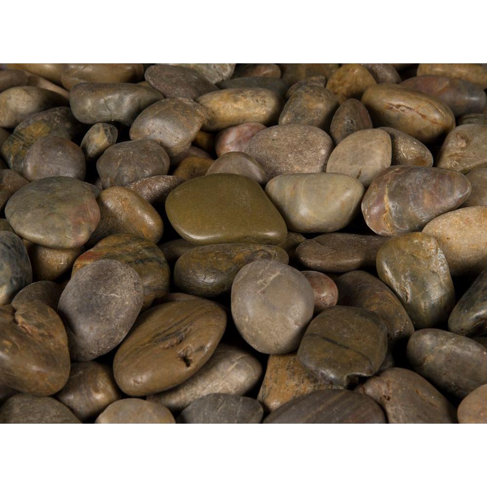 10Lb Decorative Polished Pebbles/River Rocks/Aquarium Gravel Small, Mixed 10Lb 