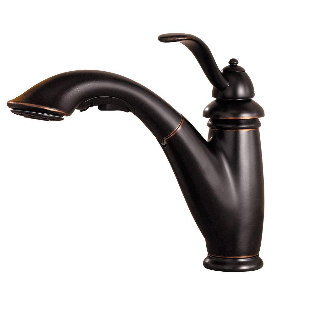 Pfister Marielle Single-Handle Pull-Out Sprayer Kitchen Faucet in ...