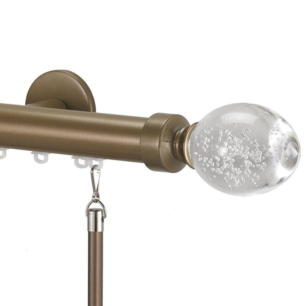Art Decor Tekno 25 Decorative 96 In Traverse Rod In Champagne