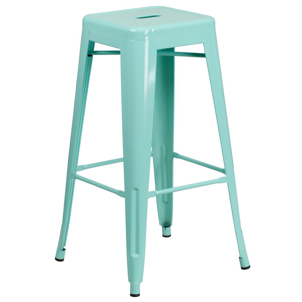 Flash Furniture 30 In Mint Green Bar Stool Etbt350330mint The Mint Green Bar Stool Etbt350330mint The Home Depot