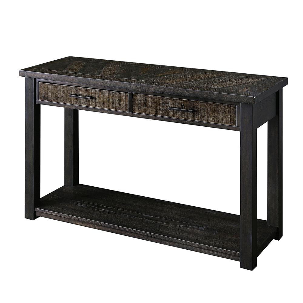 Furniture Of America Palka 2 Drawer Dark Oak Sofa Table Idf 4123s