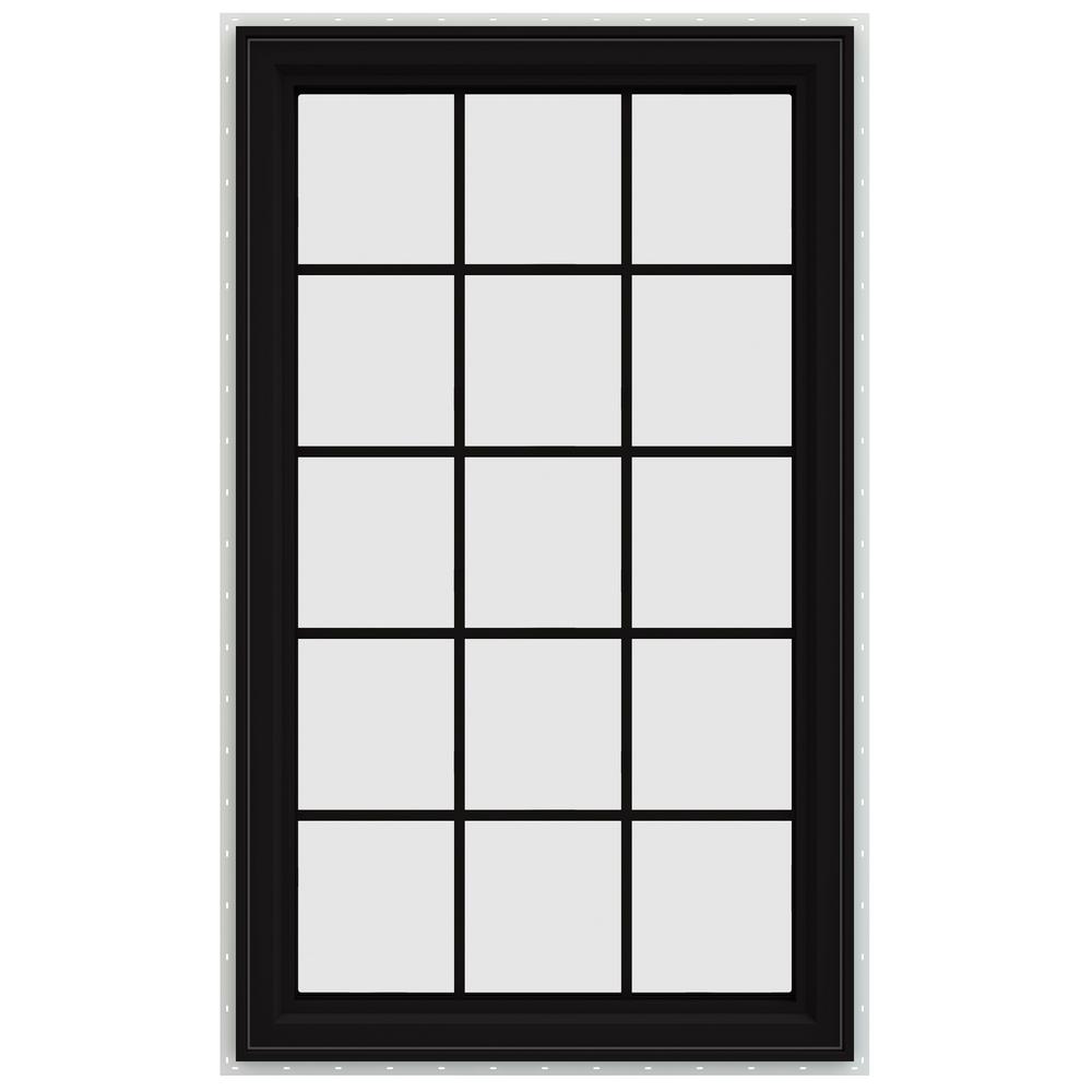 Black Casement Windows Windows The Home Depot