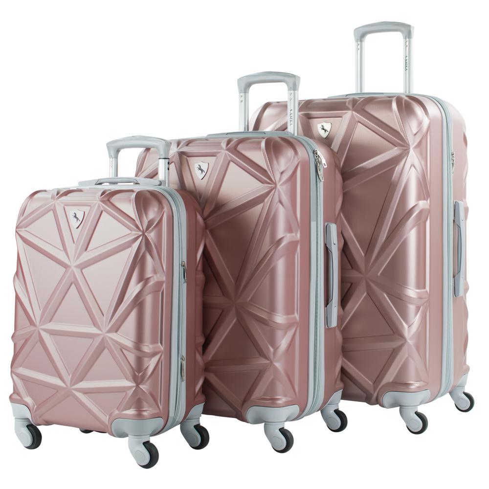 rose gold luggage