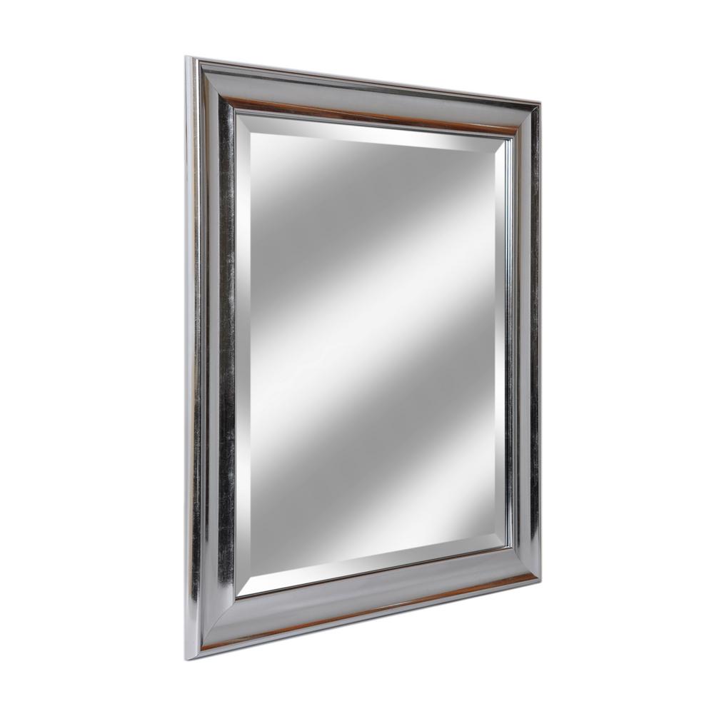 framed beveled mirror