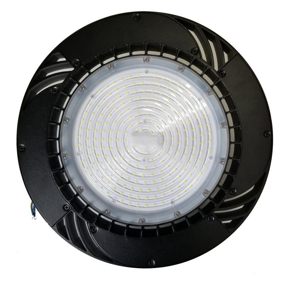 Innoled Hurricane UFO 1.1 Ft. 400-Watt Equivalent Integrated LED Black ...