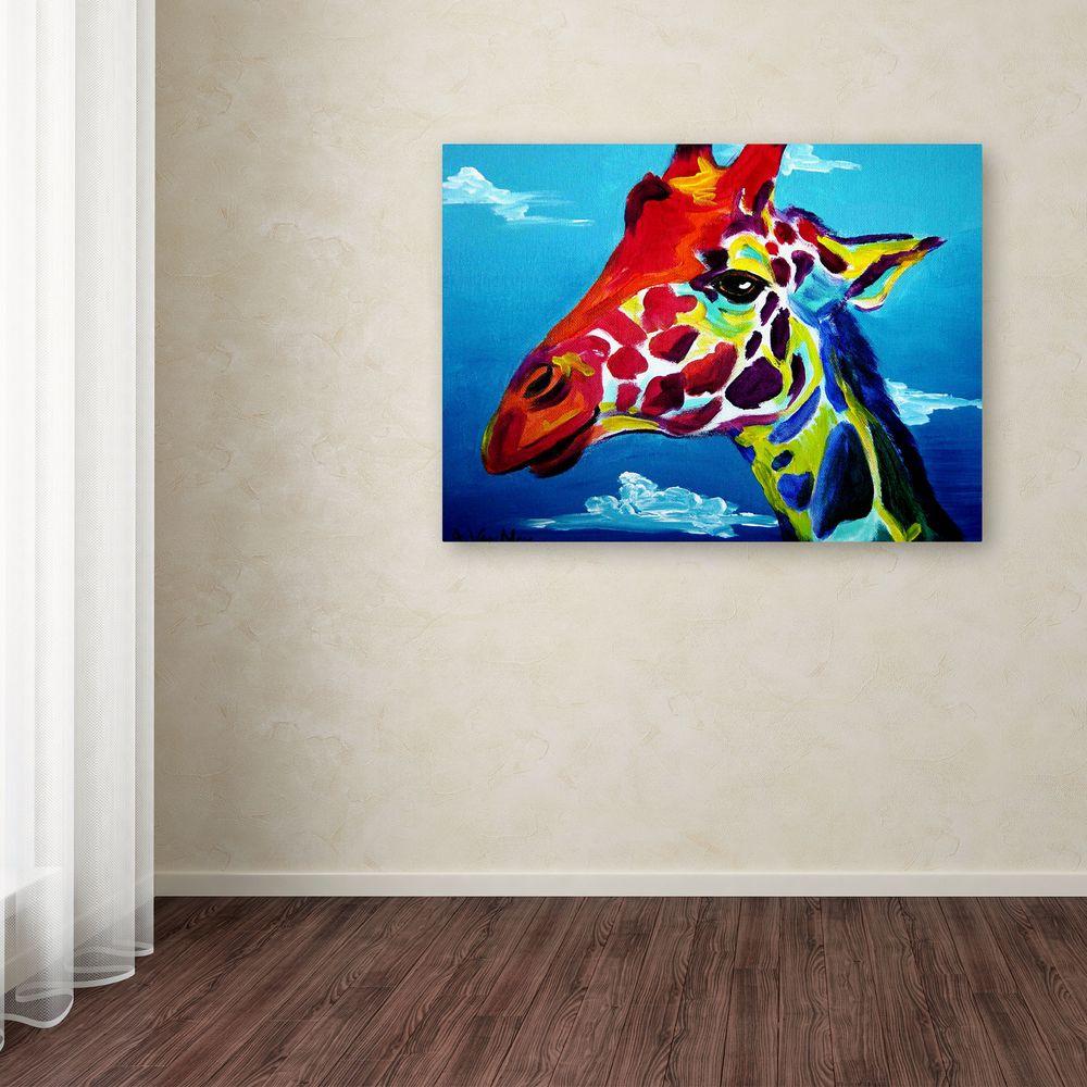 Trademark Fine Art 18 In X 24 Giraffe By Dawgart Printed Trademark Fine Art 18 In X 24 Giraffe By Dawgart Printed