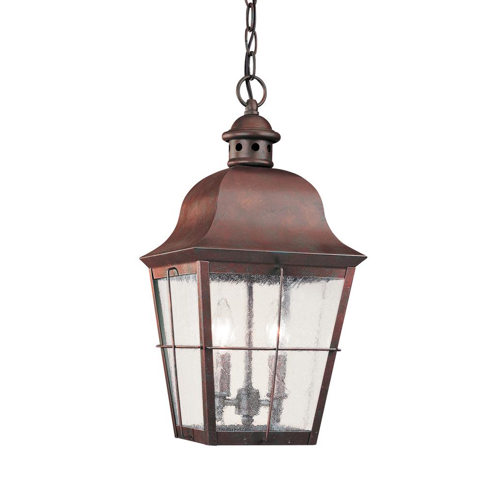 Sea Gull Lighting Chatham 2-Light Silver Outdoor Hanging Pendant-6062EN ...