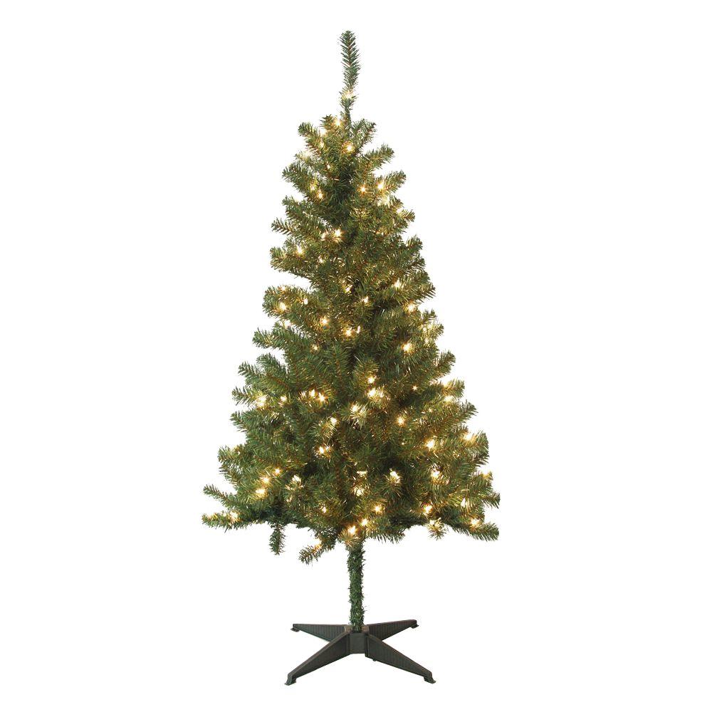 Home Accents Holiday 5 ft. Wood Trail Pine Artificial Christmas Tree