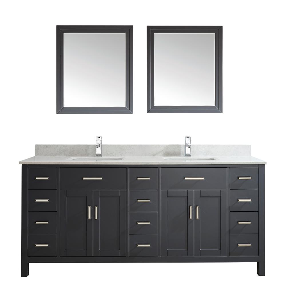Above 73 In 48 Inch Vanities Bathroom Bath The D Vanity In Pepper Gray With