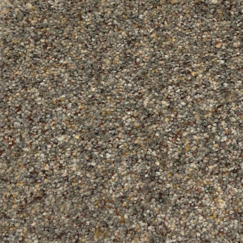 Natco Plush Natural 8 ft. x 12 ft. Bound Carpet RemnantSPN812 The