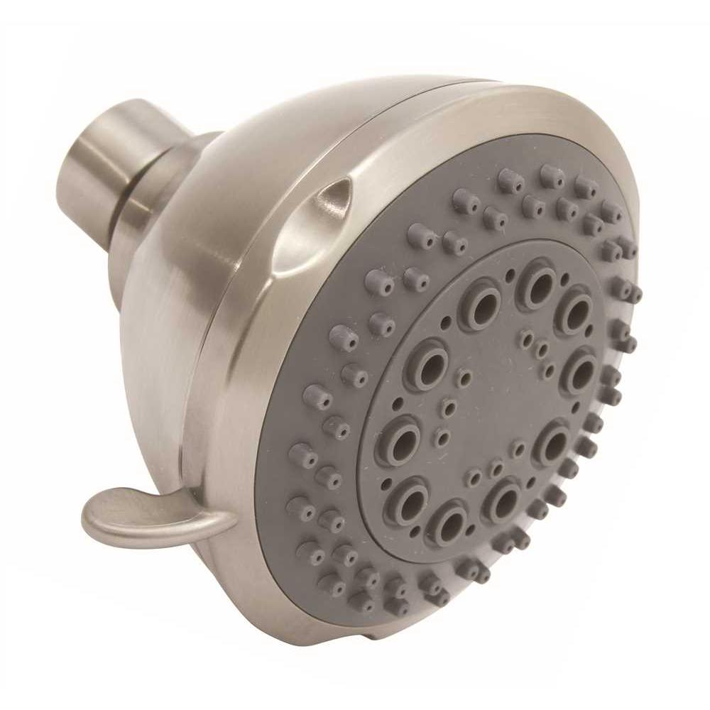 Premier 5Spray 3.5 in. Fixed Shower Head in Brushed Nickel3558101