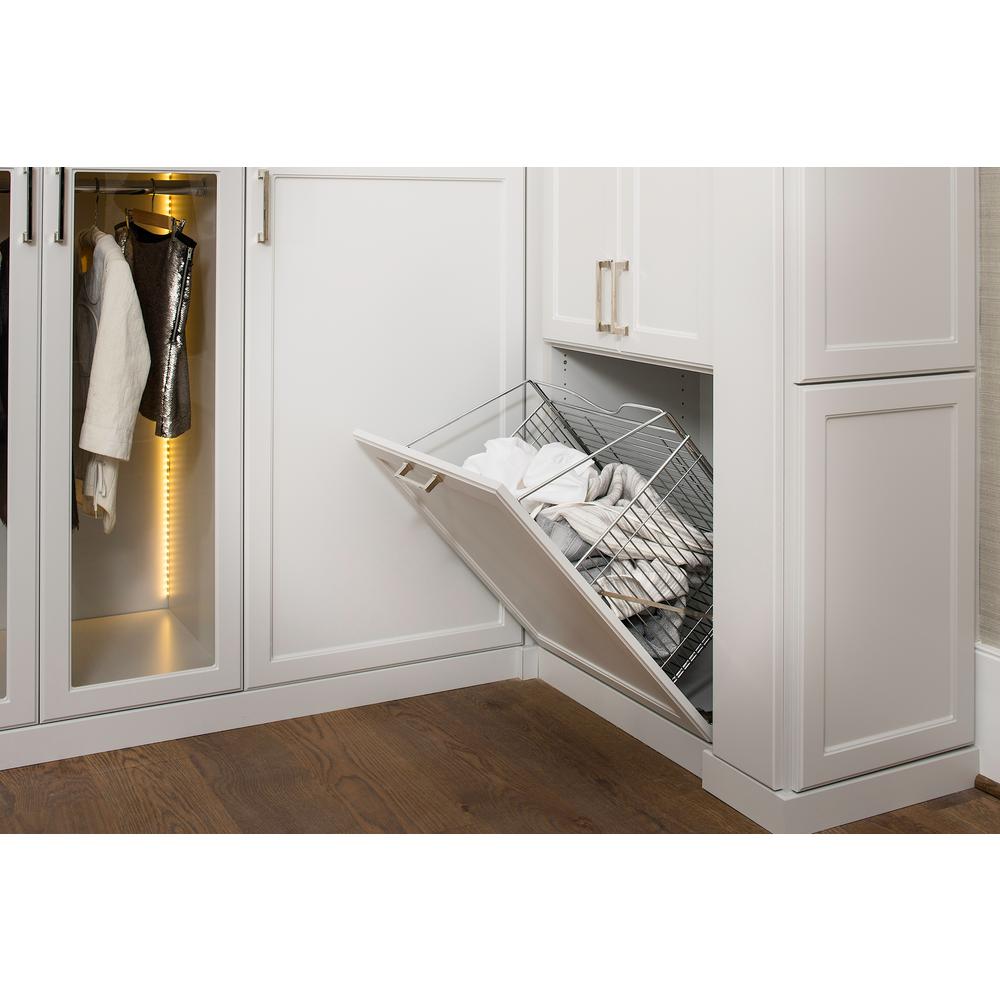 Rev A Shelf 21 In X 19 76 In Chrome Pull Out Hamper Basket Ctohb