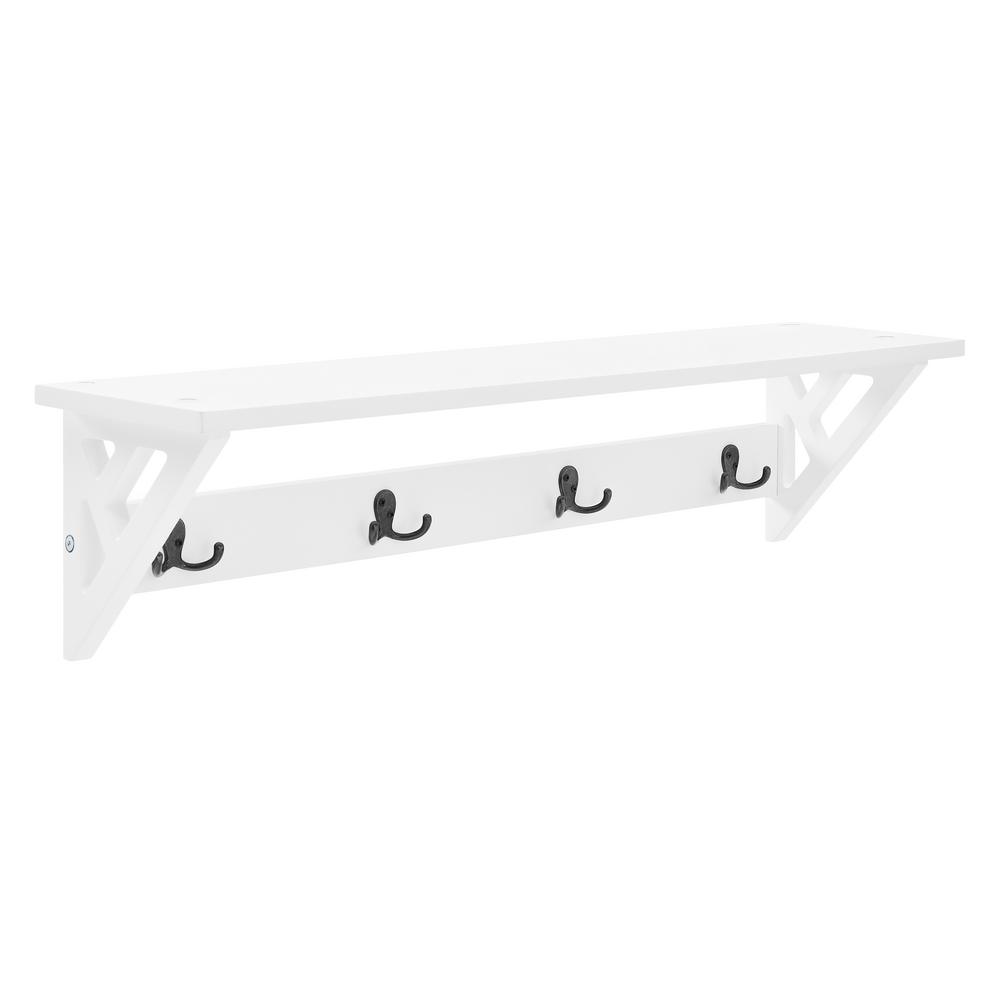 Alaterre Furniture Coventry 36 W Coat Hook With Shelf