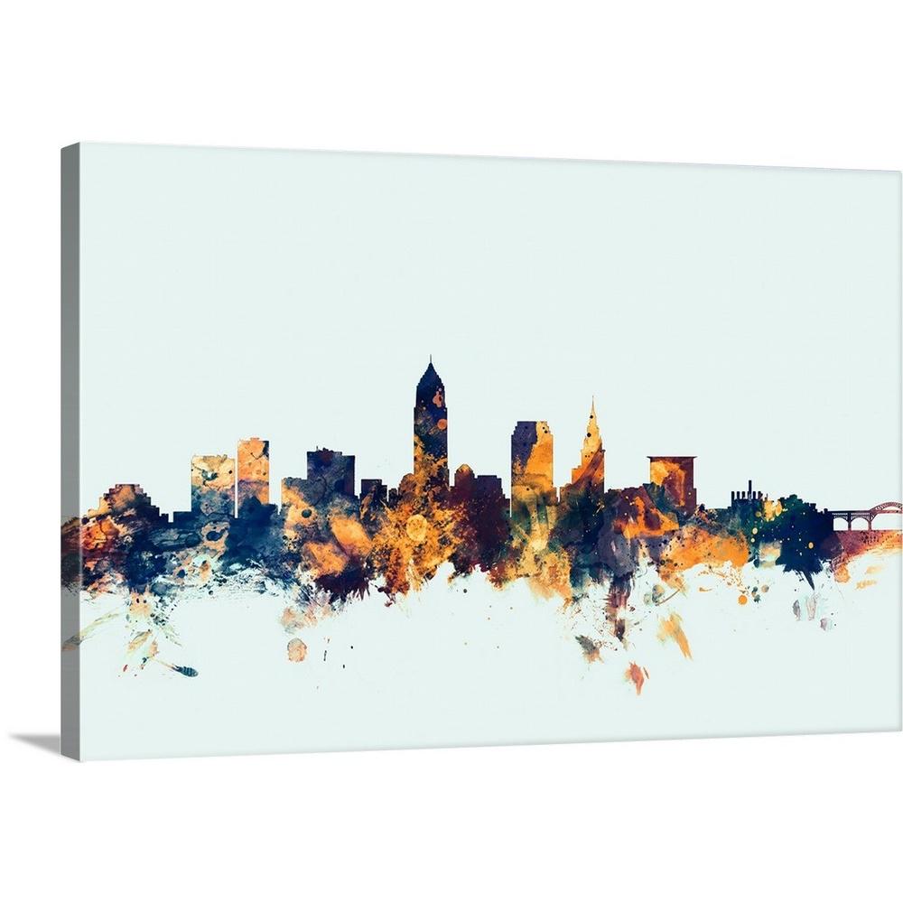 Greatbigcanvas 30 In X 20 Cleveland Ohio Skyline By Michael Tompsett Canvas Wall Art 2448195 24 30x20 The Home Depot - Cleveland Wall Art Greatbigcanvas 30 In X 20 Cleveland Ohio Skyline By Michael Tompsett Canvas Wall Art 2448195 24 30x20 The Home Depot - Cleveland Wall Art