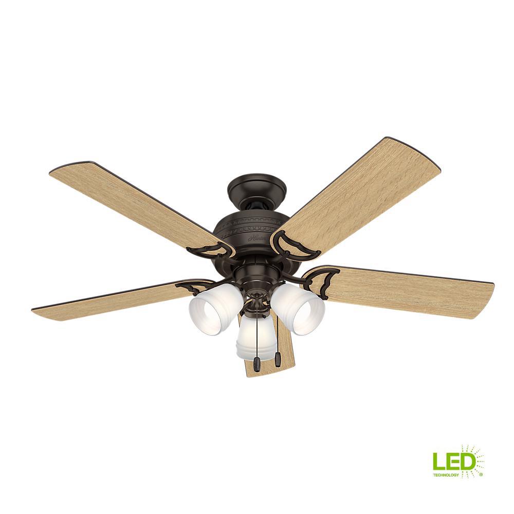 Hunter Crown Canyon 52 In Indoor Regal Bronze Ceiling Fan 53331