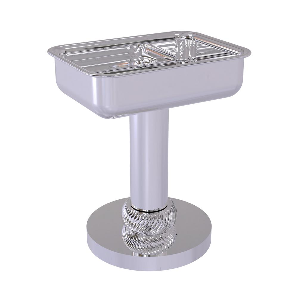 Franklin Brass Futura Recessed Soap Dish with Bar in ChromeD2498PC