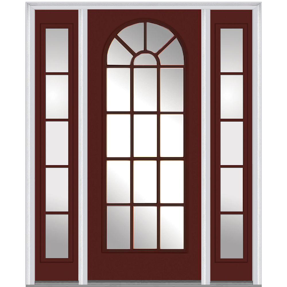 Single door with Sidelites Steel Doors Front Doors The Home Depot
